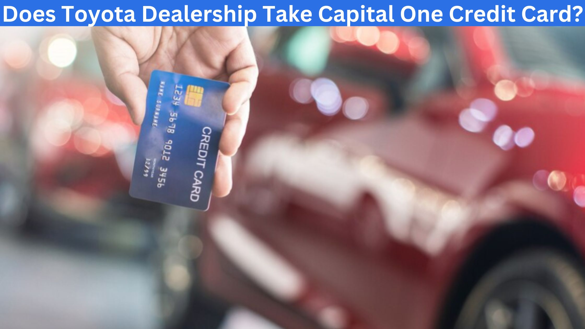 Toyota dealership credit card